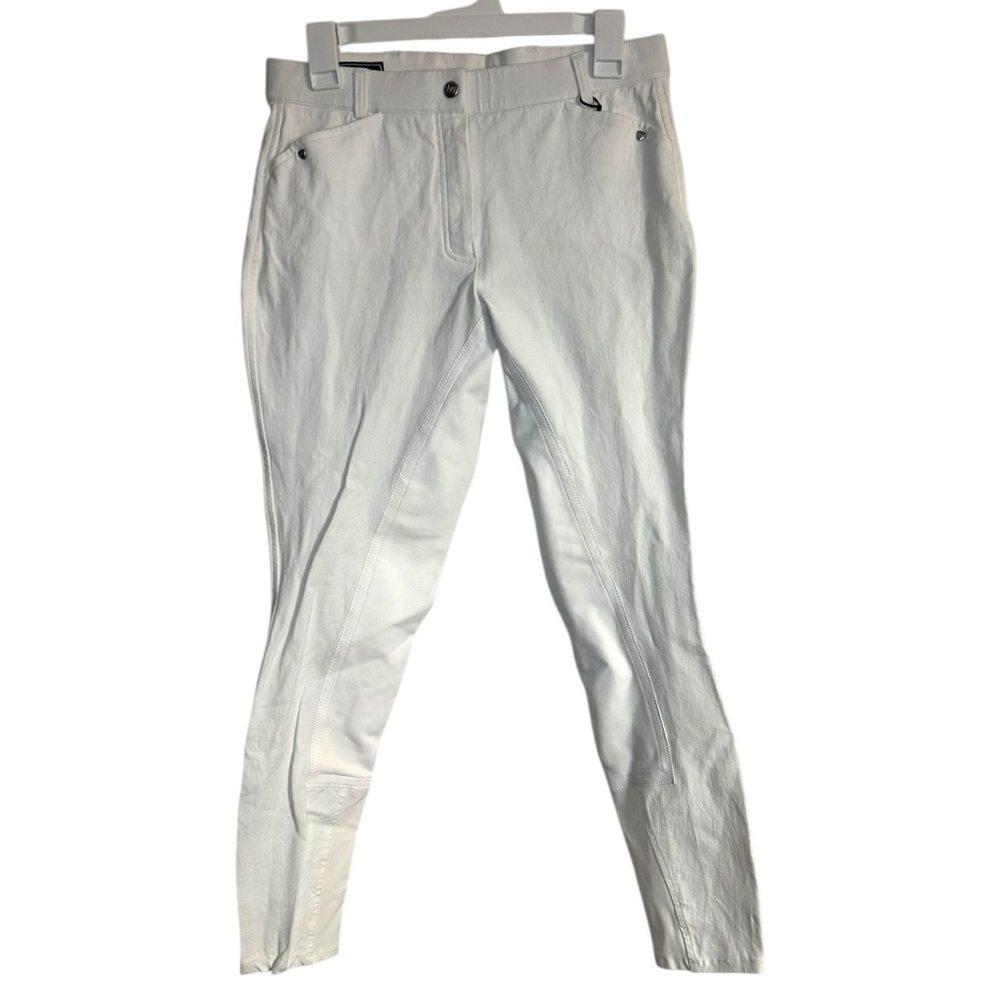 Ariat White Equestrian Breeches Pants Horseback Riding‎ Size 28L NWOT Flaw